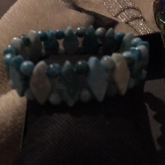 Bohemian stretch bracelet turquoise - Picture 3 of 3
